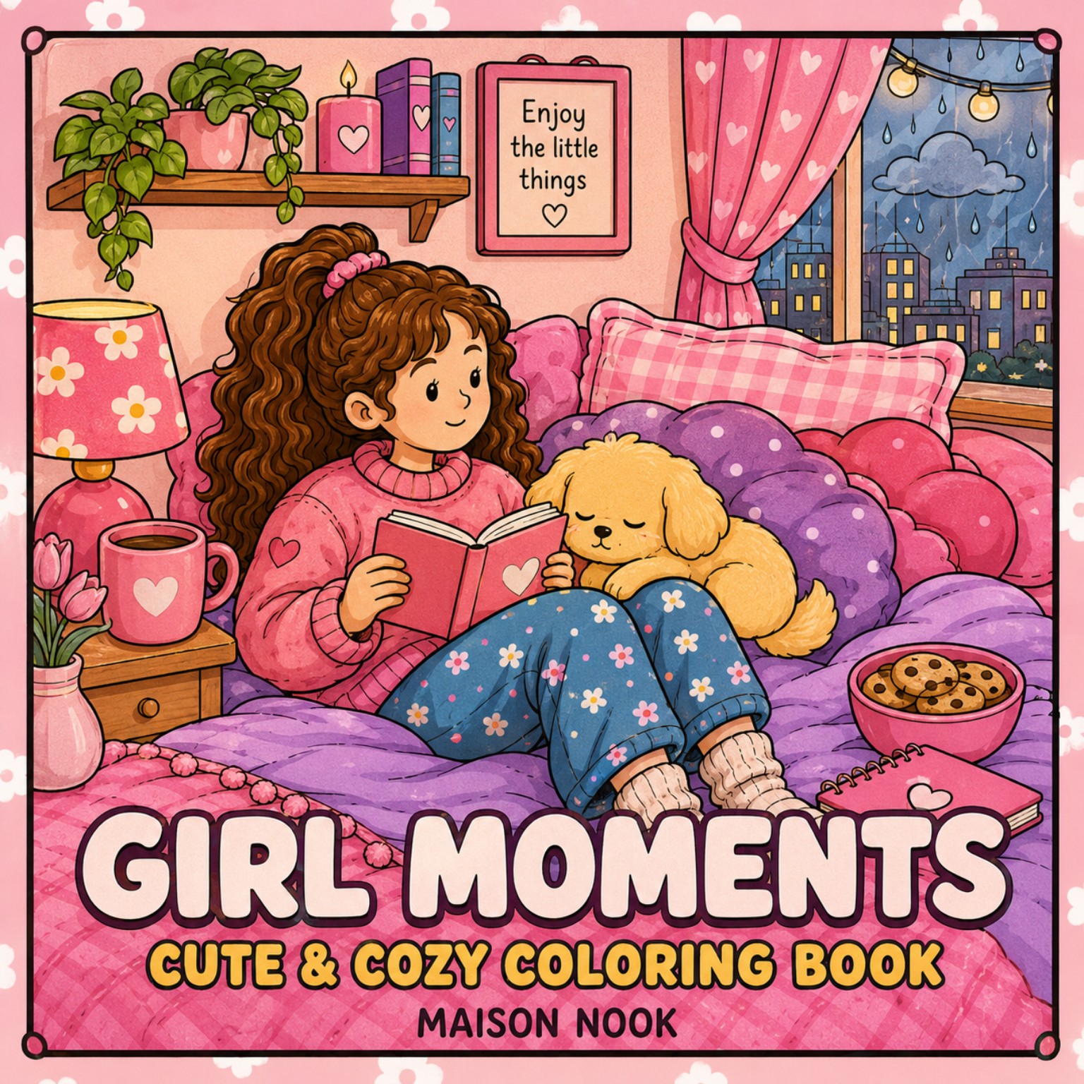 Girl moments coloring book